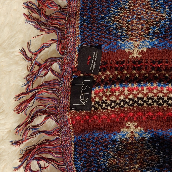 Kersh Aztec print open front cardigan with tassels size XS - Picture 6 of 16